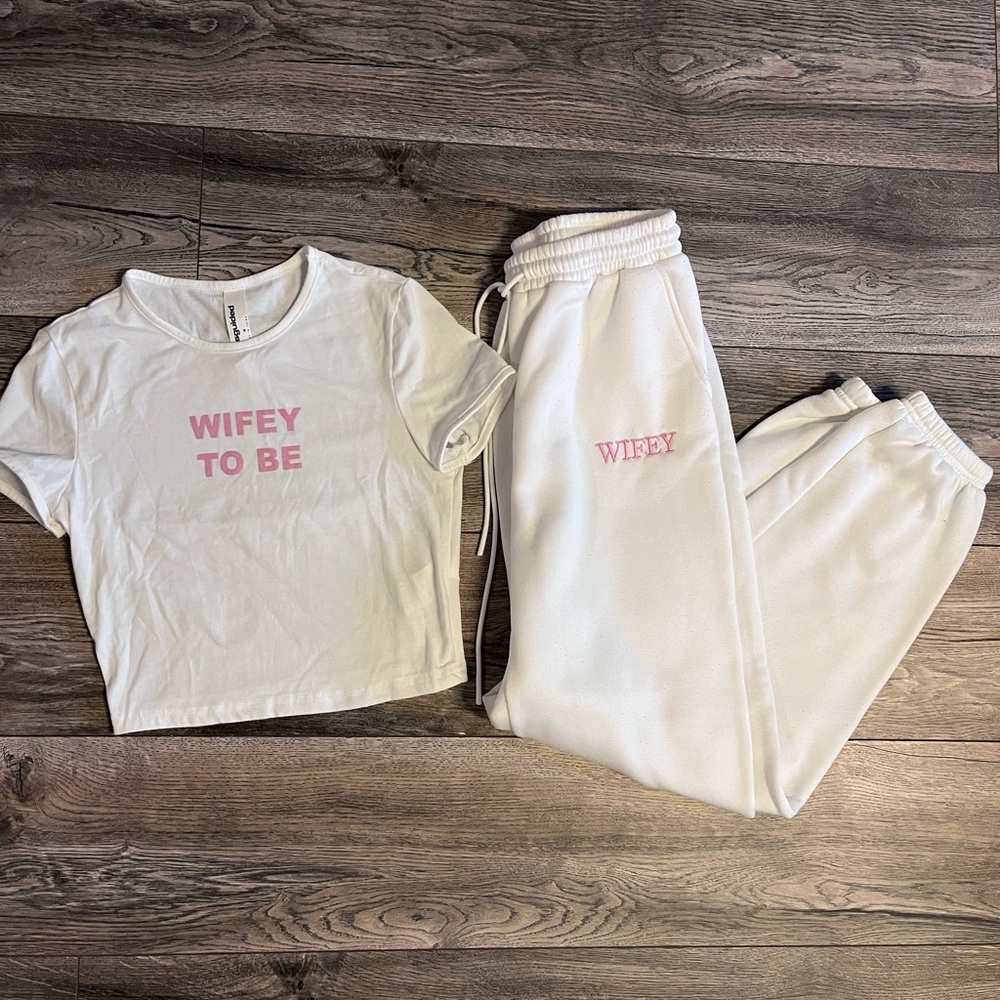 Missguided Wifey to Be Sweatpants Set